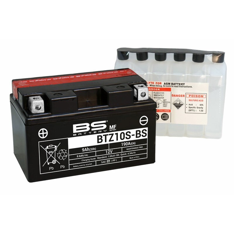 Batterie Aprilia Tuono 1100 V4 Factory Sans Entretien Avec Pack Acide - Btz10s-Bs