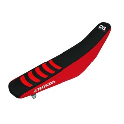 Housse de selle  Double Grip 3 noir/rouge Honda CRF450R/RX