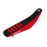 Housse de selle  Double Grip 3 noir/rouge Honda CRF450R/RX