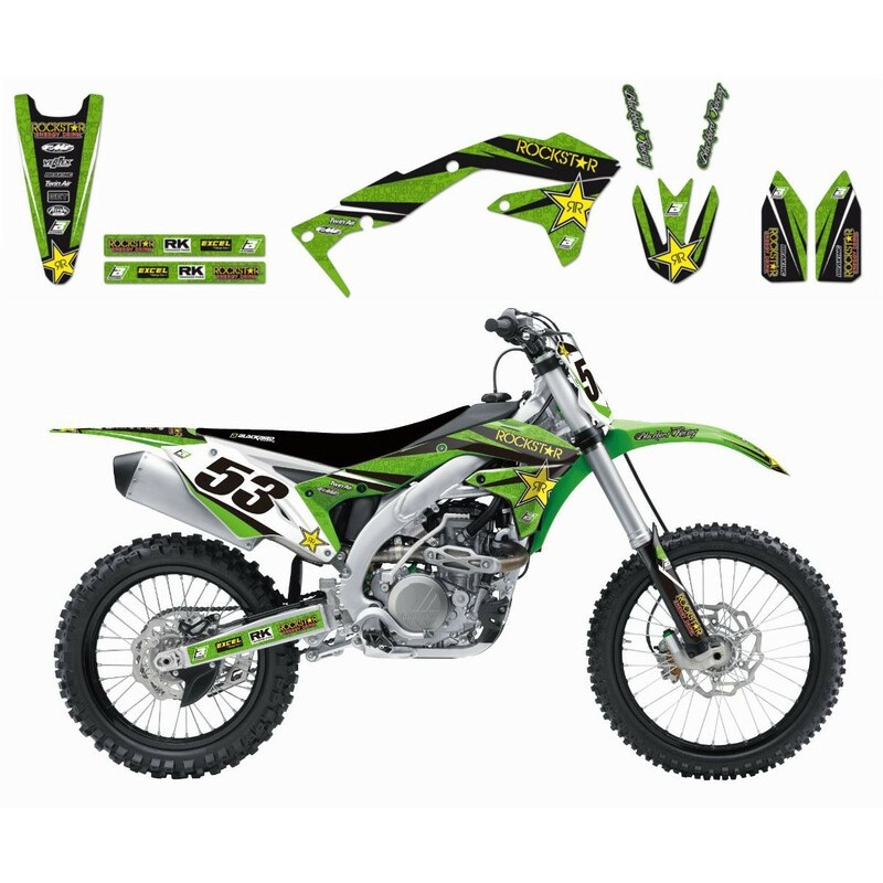 Kit déco  Rockstar Energy Kawasaki KX450F