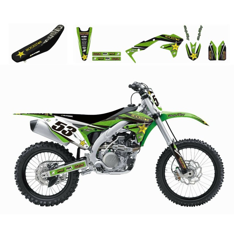 Kit déco complet  Rockstar Energy Kawasaki KX450F