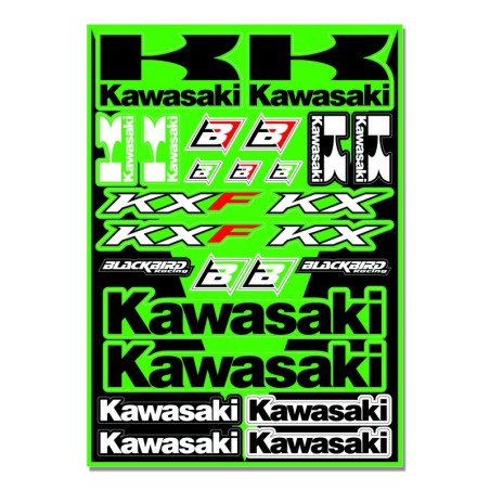 Planche de stickers  Kawasaki