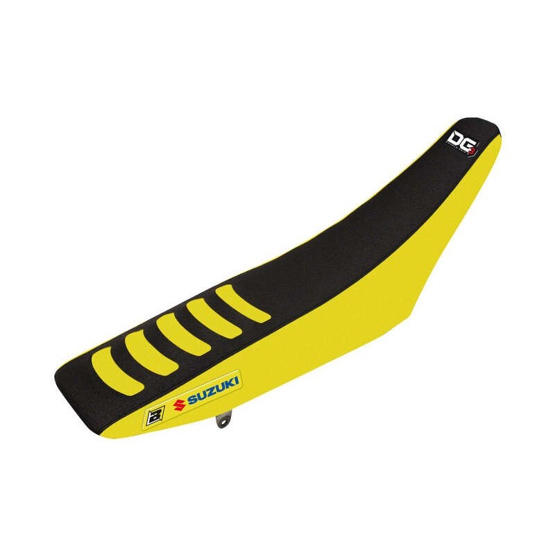 Housse de selle  Double Grip 3 jaune/noir Suzuki RM-Z450