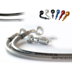 Durite frein de frein arriere inox raccord alu yamaha xt 660 r (dm01)