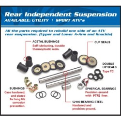 Kit Suspension Arrière Indépendant  Polaris Hawkeye 300 2x4