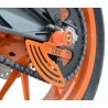 Protège Couronne R&G Racing Aluminium Orange Ktm Rc125/200/390