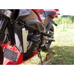 Tampons De Protection R&G Racing Aero Noir Aprilia Tuono 1000