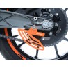 Protège Couronne (dent De Requin) R&G Racing Alu Noir Ktm Rc125