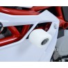 Tampons De Protection R&G Racing Aero Blanc (sans Perçage) Mv Agusta F4 1000r