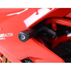 Tampons De Protection R&G Racing Aero Noir Sans Percage Ducati Supersport