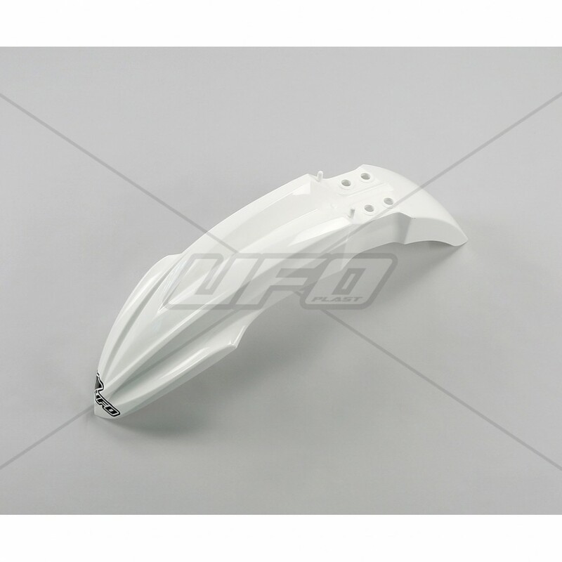 Garde-boue avant UFO blanc Kawasaki KX85