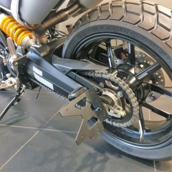 Support de plaque access design latéral noir ducati scrambler 1100