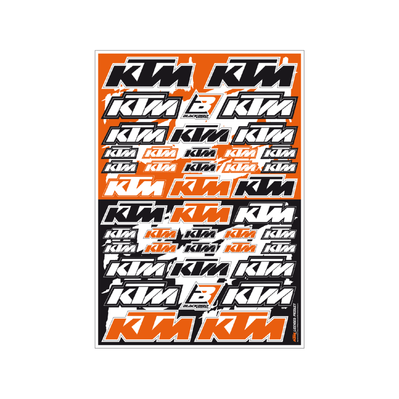 Planche de stickers  PVC - KTM