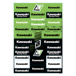 Planche de stickers  PVC - Kawasaki