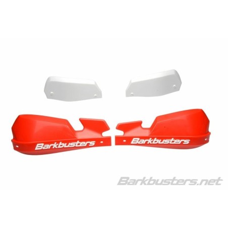 Coques de protège-mains barkbusters vps mx rouge/déflecteur blanc