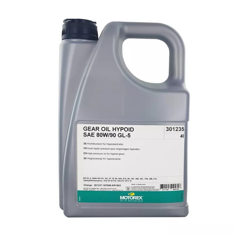 Huile de boîte de vitesse motorex hypoid gear oil - 80w90 4l