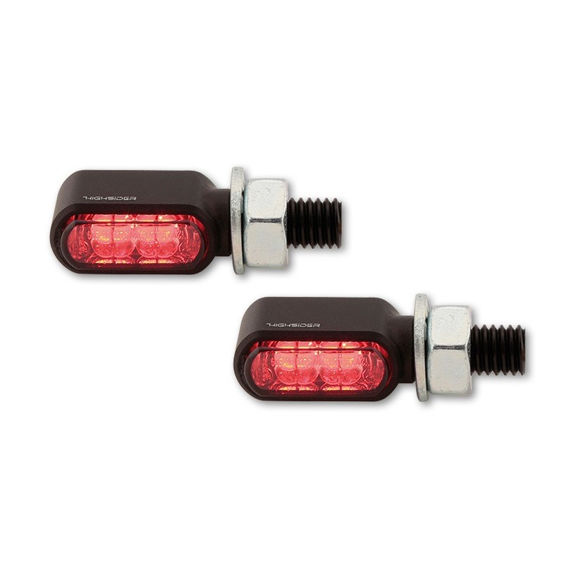 Clignotants led highsider little bronx 3en1 - clignotant/feu stop/feu de position arrière - par paire