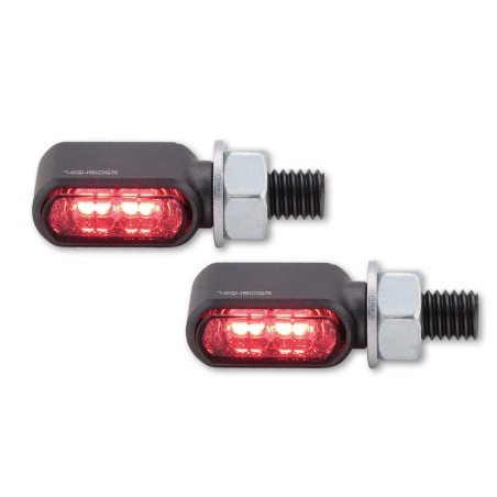 Clignotants led highsider little bronx 3en1 - clignotant/feu stop/feu de position arrière - par paire