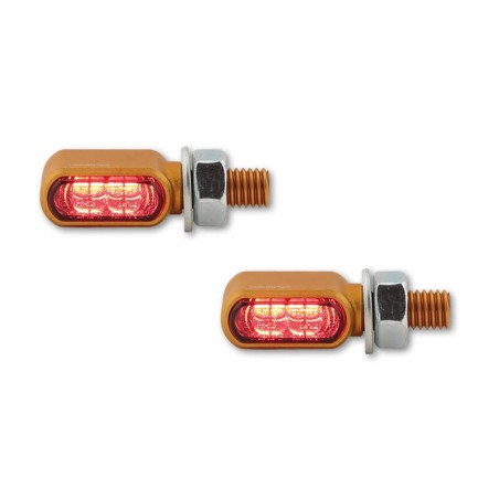 Clignotants led highsider little bronx 3en1 - clignotant/feu stop/feu de position arrière - par paire