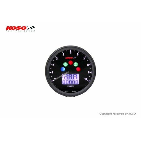 Compteur multifonctions koso neo retro 64mm tnt noir