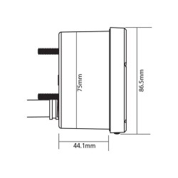 Tacómetro koso cara negra 8000 rpm