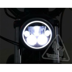 Phare denali m7 led ø177mm noir chrome royal enfield himalayan