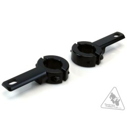 Support éclairage denali cadre et crash bars 21-29mm noir